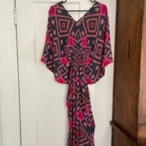 Rujuta Sheth Anthropologie Gather Front Caftan Dress - One Size